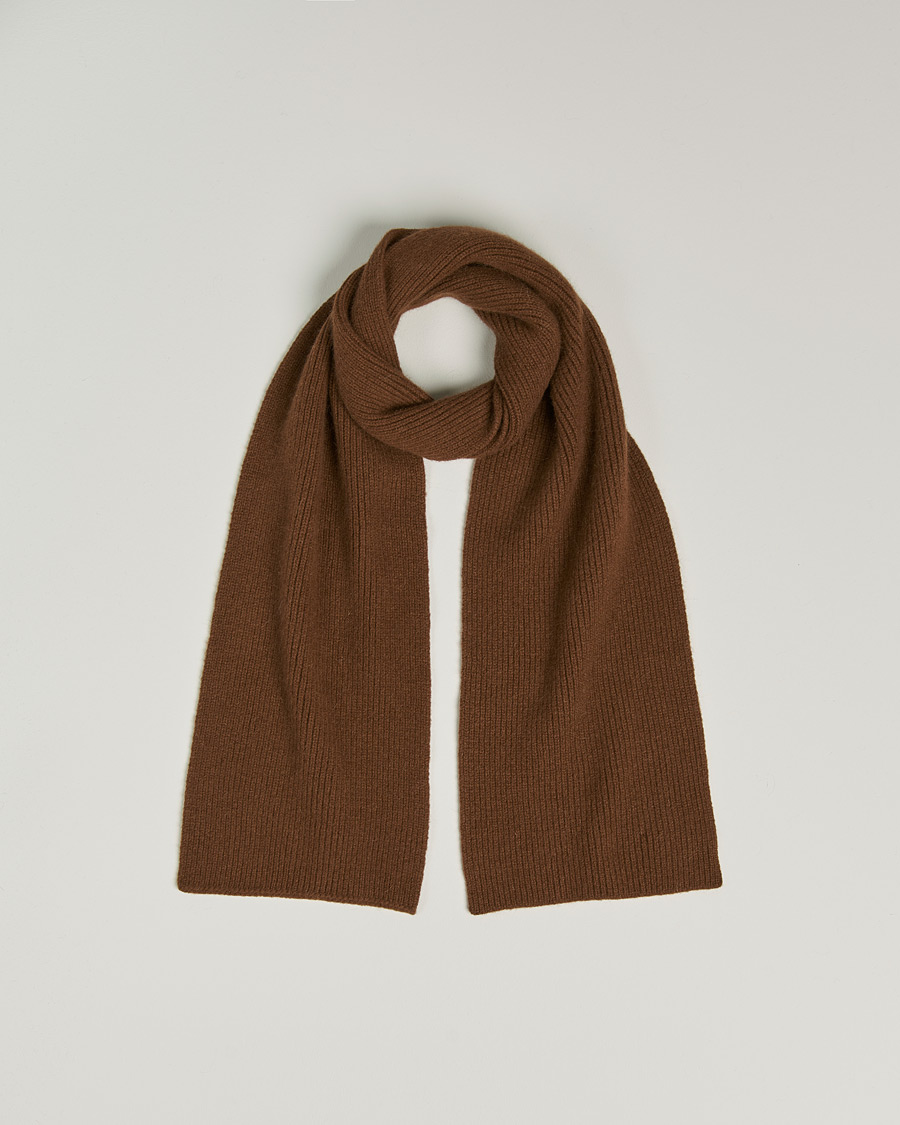 Homme | Le Bonnet Lambswool/Caregora Scarf Walnut | Le Bonnet | Lambswool/Caregora Scarf Walnut