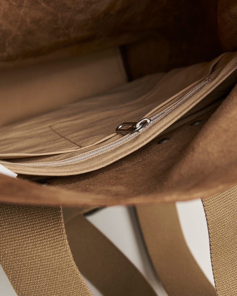 Heren | Tassen | Brooks England | Pickwick Large Leather Backpack Dark Tan