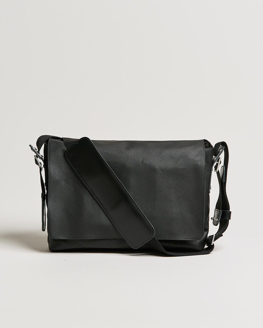 Homme | Brooks England Barbican Cotton Canvas 13L Shoulder Bag Black | Brooks England | Barbican Cotton Canvas 13L Shoulder Bag Black