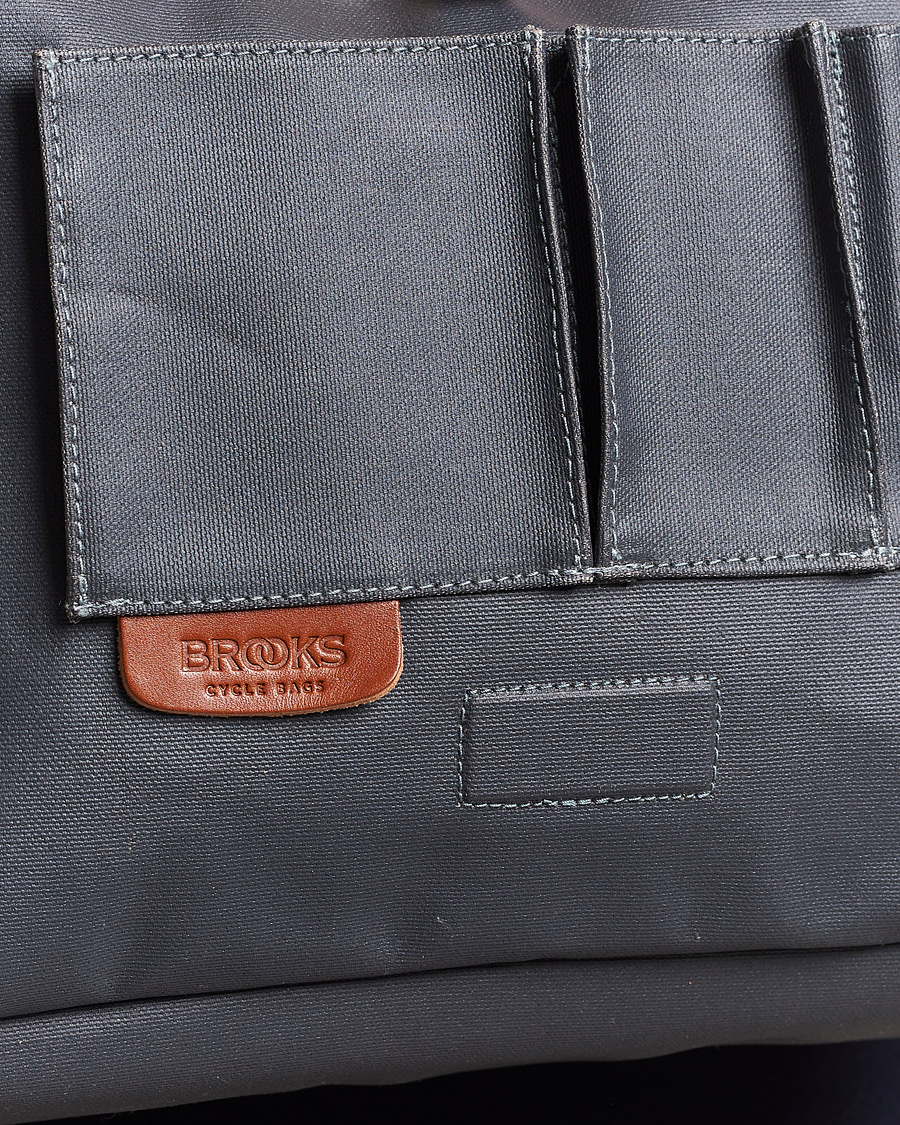 Homme | Brooks England Barbican Cotton Canvas 13L Shoulder Bag Grey | Brooks England | Barbican Cotton Canvas 13L Shoulder Bag Grey