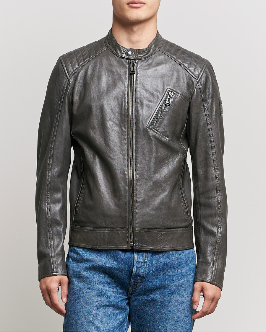 Homme | Manteaux Et Vestes | Belstaff | V Racer 2.0 Leather Jacket Dark Grey