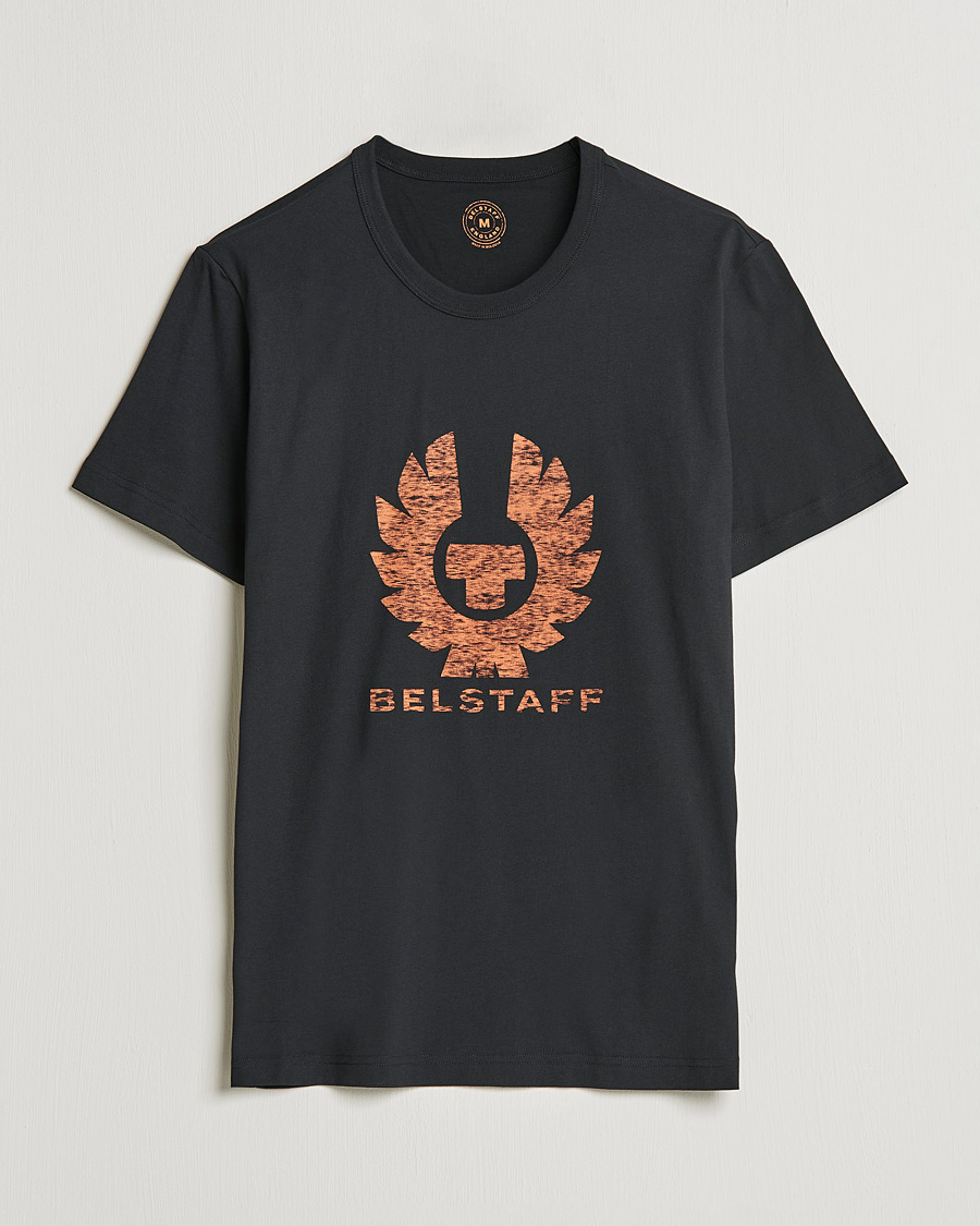 Homme | T-shirts | Belstaff | Coteland Logo Crew Neck Tee Black/Orange
