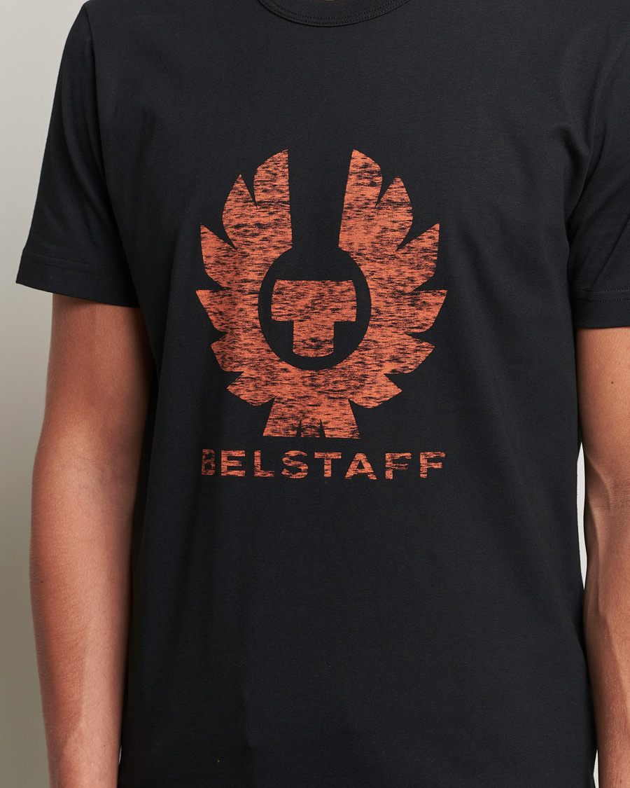 Homme | T-shirts | Belstaff | Coteland Logo Crew Neck Tee Black/Orange