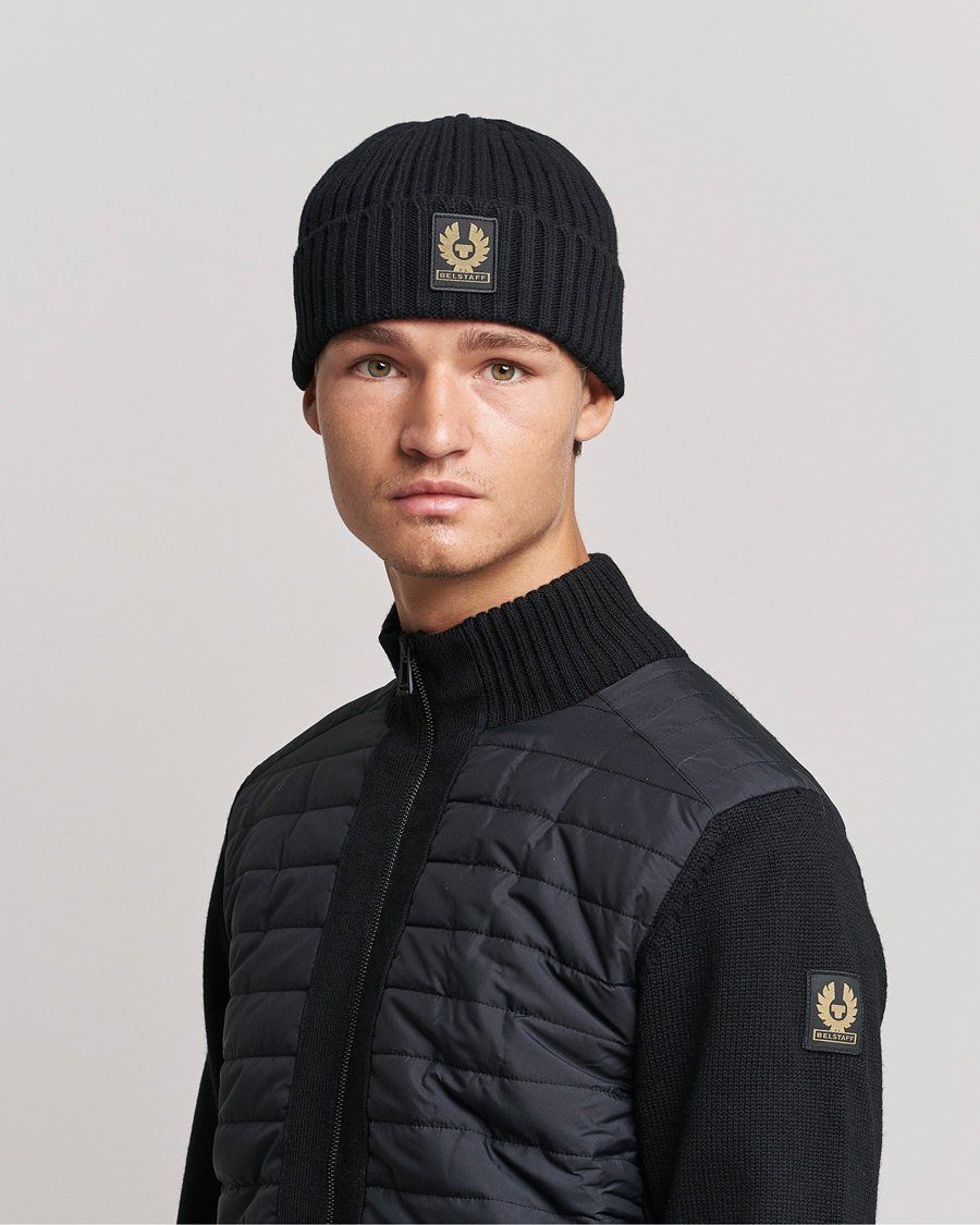 Homme | Belstaff Watch Wool Beanie Black | Belstaff | Watch Wool Beanie Black