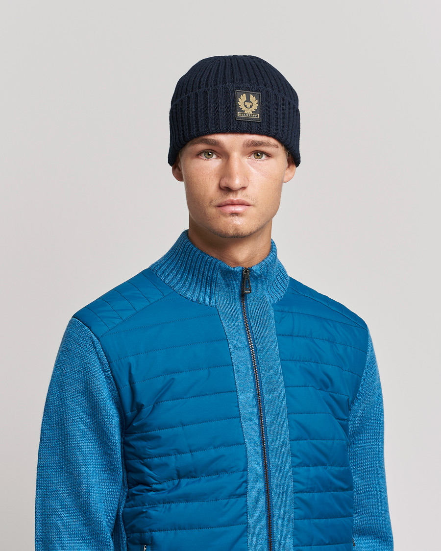 Homme | Belstaff Watch Wool Beanie Dark Navy | Belstaff | Watch Wool Beanie Dark Navy