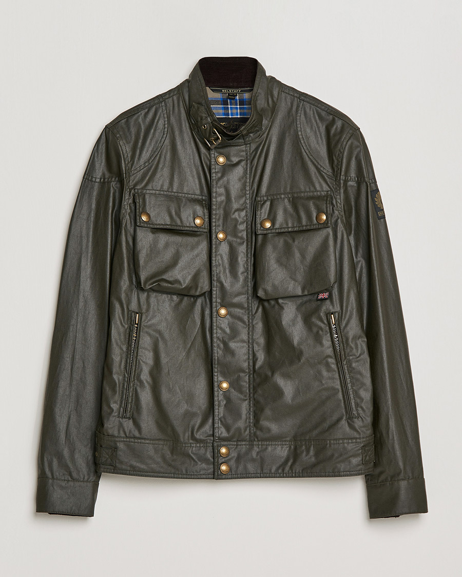 Homme | Manteaux Et Vestes | Belstaff | Racemaster Waxed Jacket Faded Olive