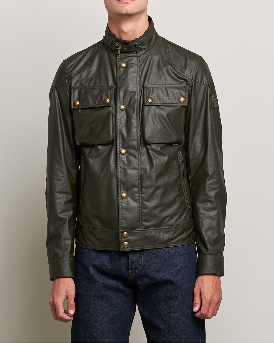 Homme | Manteaux Et Vestes | Belstaff | Racemaster Waxed Jacket Faded Olive