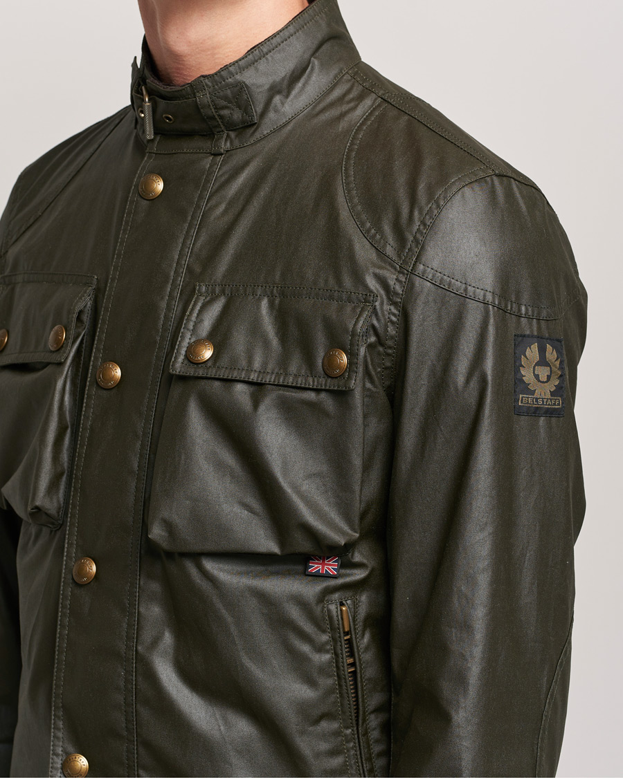 Homme | Manteaux Et Vestes | Belstaff | Racemaster Waxed Jacket Faded Olive