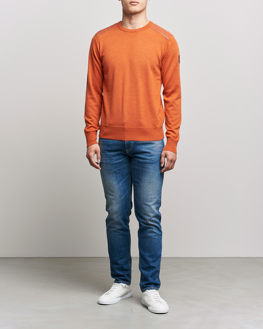 Heren | Truien | Belstaff | Kerrigan Crew Neck Merino Sweatshirt Amber