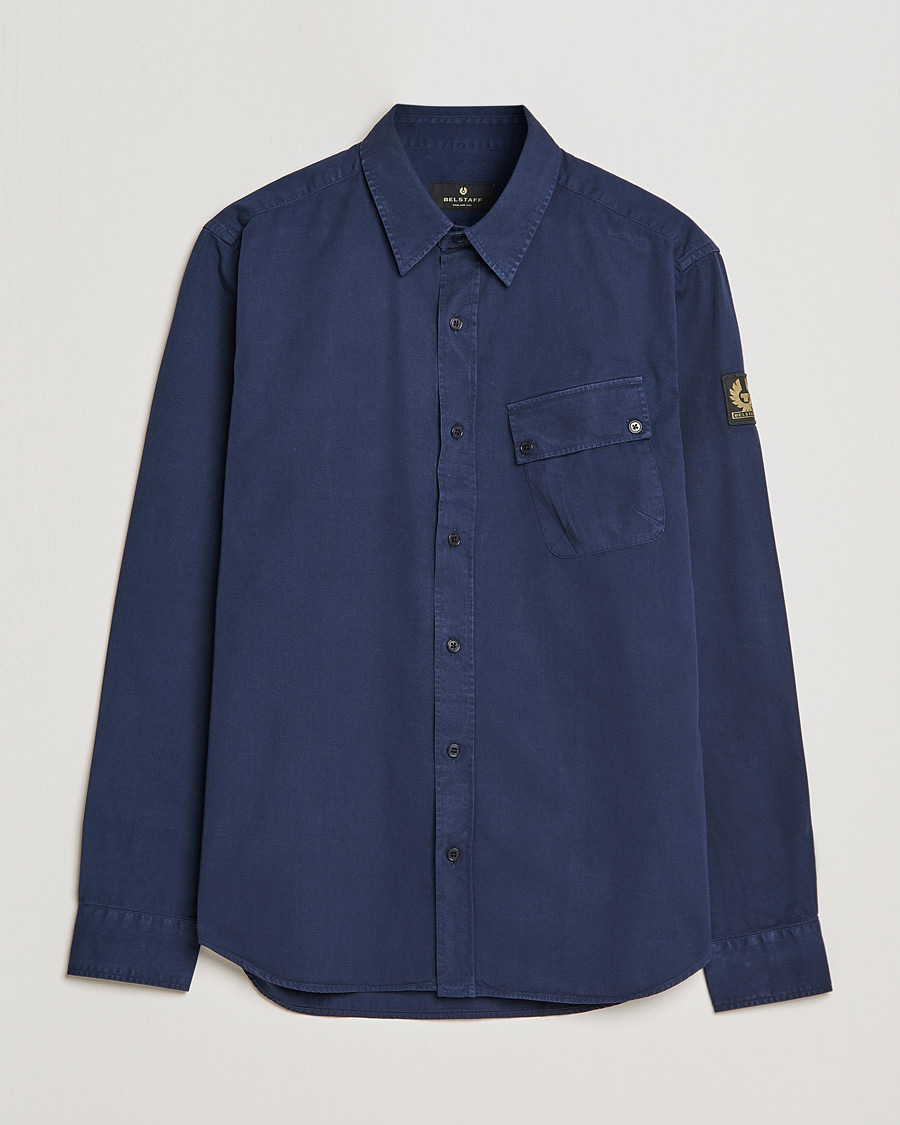 Heren | Overhemden | Belstaff | Pitch Cotton Pocket Shirt Deep Navy
