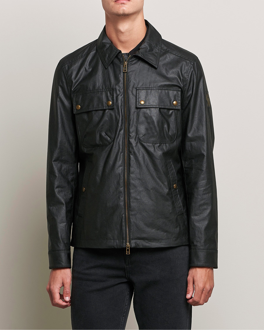 Homme | Manteaux Et Vestes | Belstaff | Tour Waxed Shirt Jacket Black