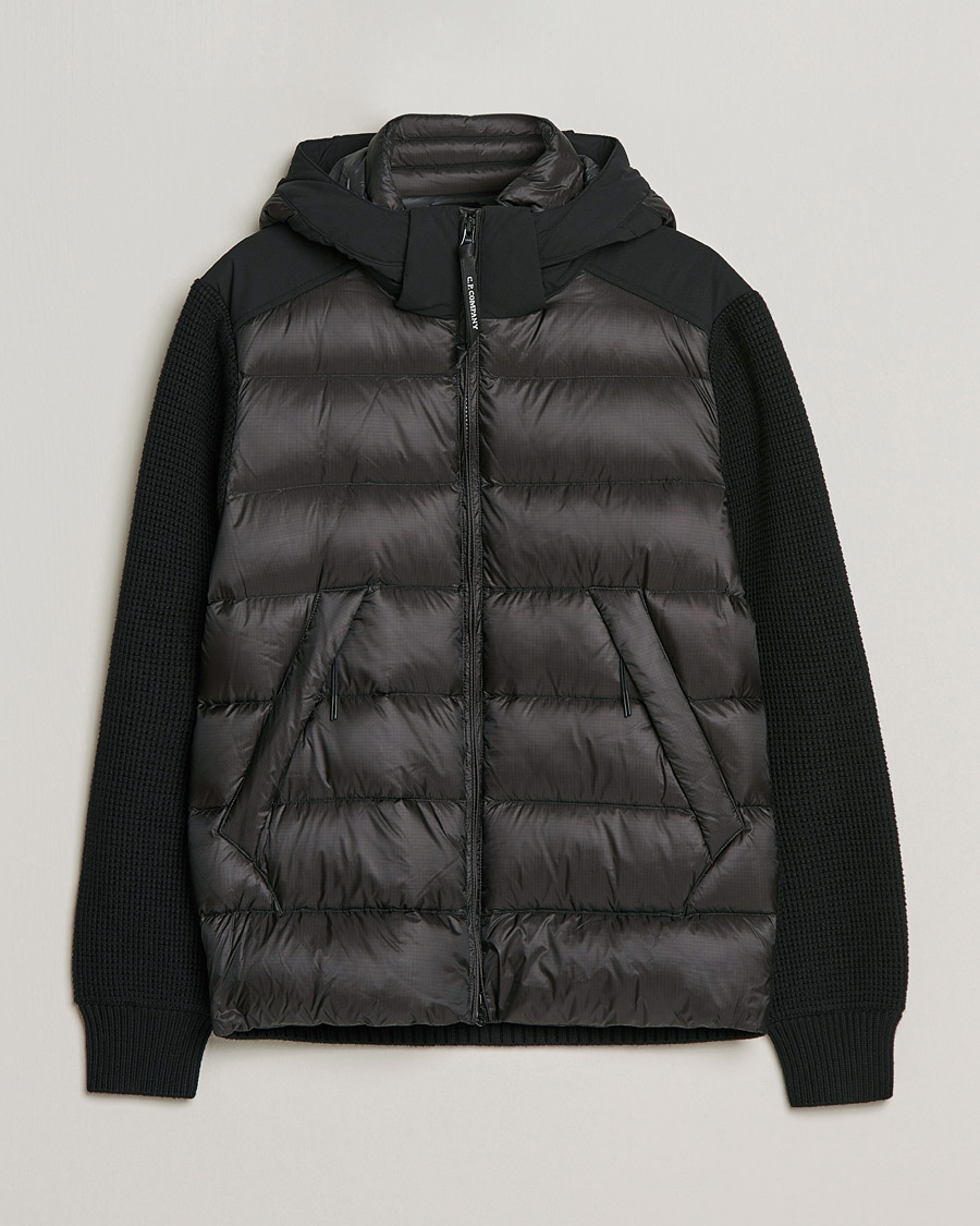 Heren | Jassen | C.P. Company | Merino Nylon Mixed Hybrid Jacket Black