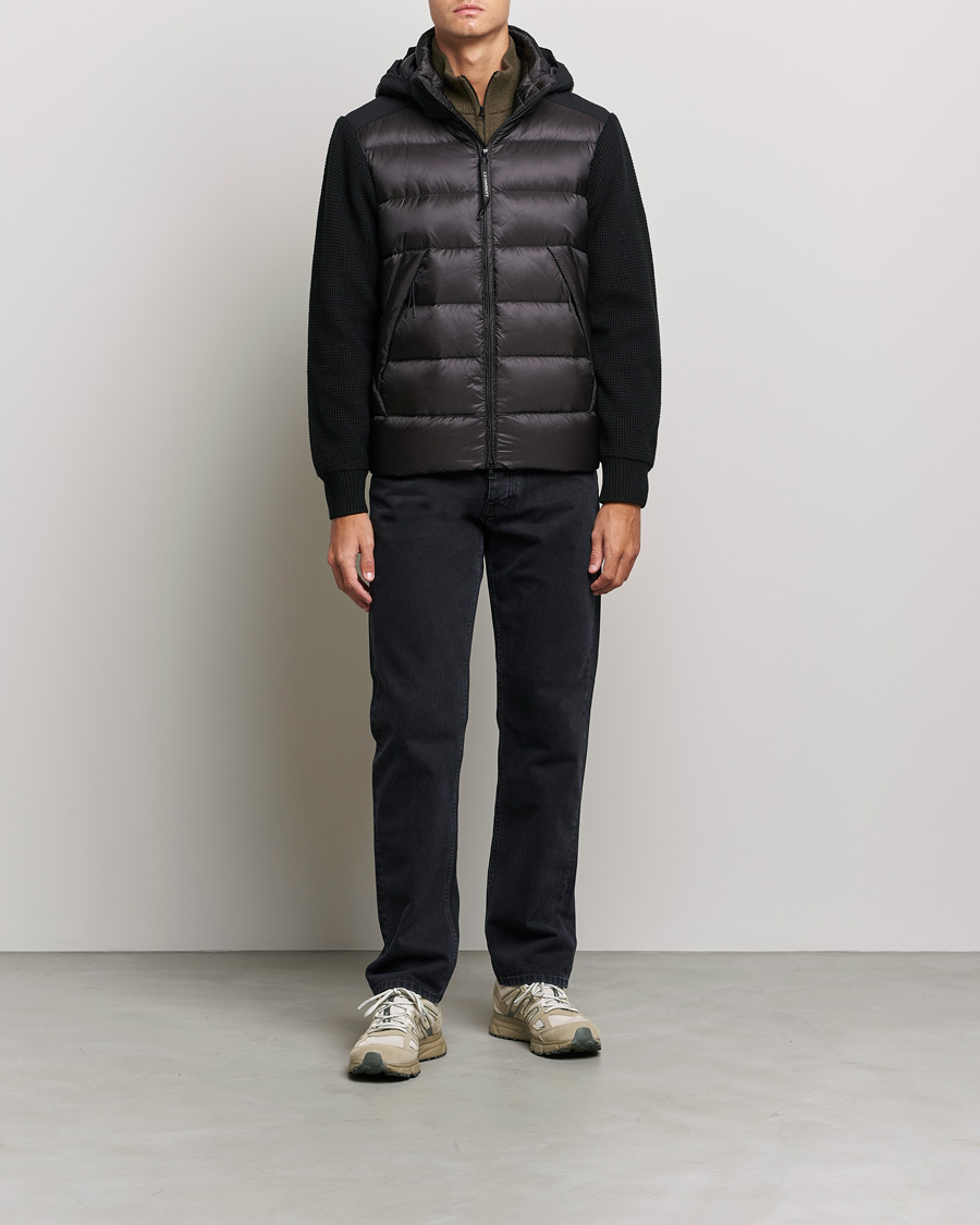 Heren | Jassen | C.P. Company | Merino Nylon Mixed Hybrid Jacket Black