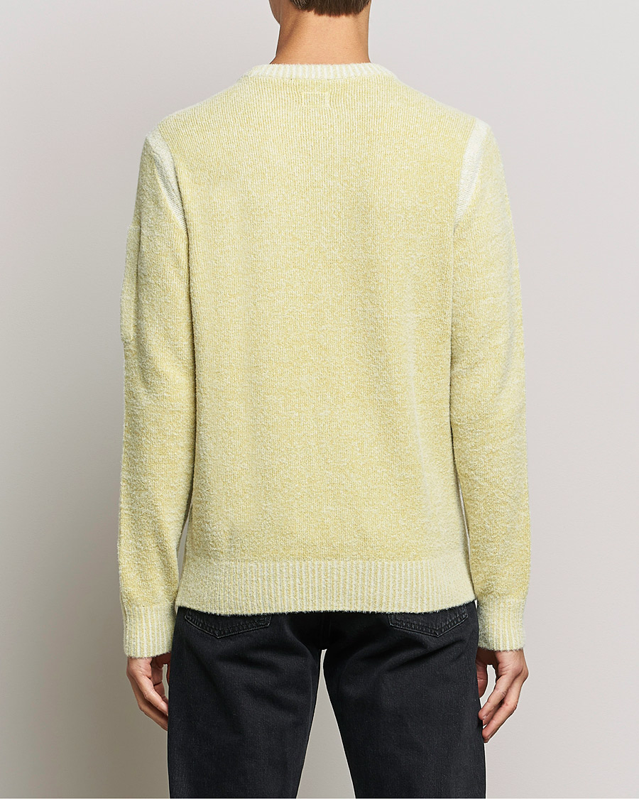 Heren | Truien | C.P. Company | Fleece Knit Lens Roundneck Yellow