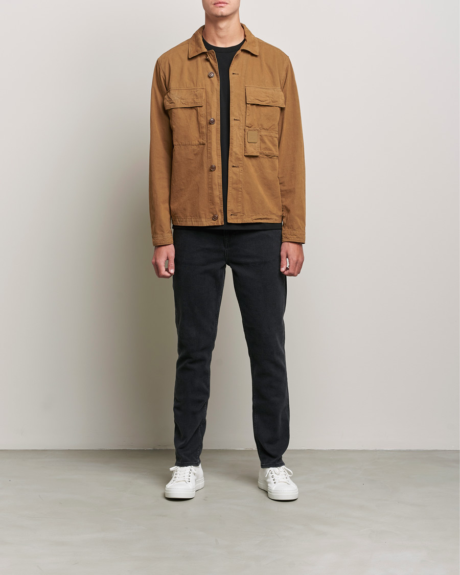 Homme | Chemises | C.P. Company | Metropolis Micro Reps Diamond Peach Overshirt Khaki