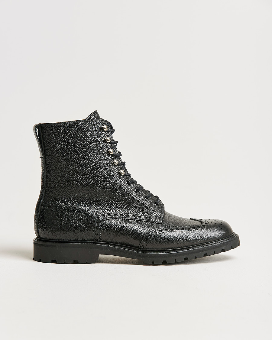 Heren | Laarzen | Crockett & Jones | Islay Scotch Grain Vibram Boot Black Calf