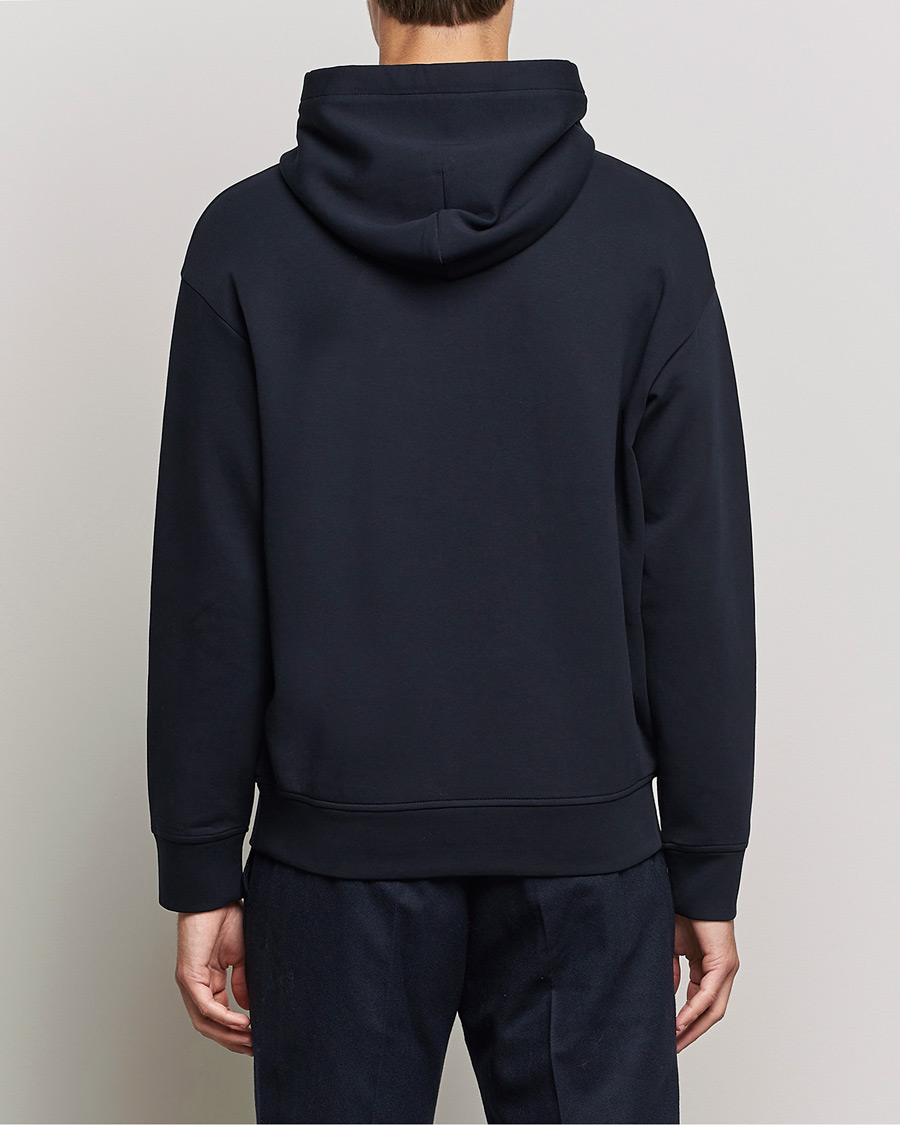 Heren | Truien | Emporio Armani | Cotton Eagle Hoodie Navy