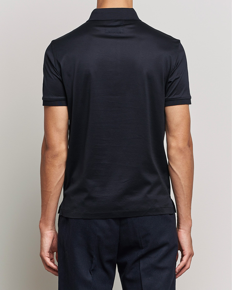 Heren | Polo's | Emporio Armani | Cotton Stretch Pique Navy