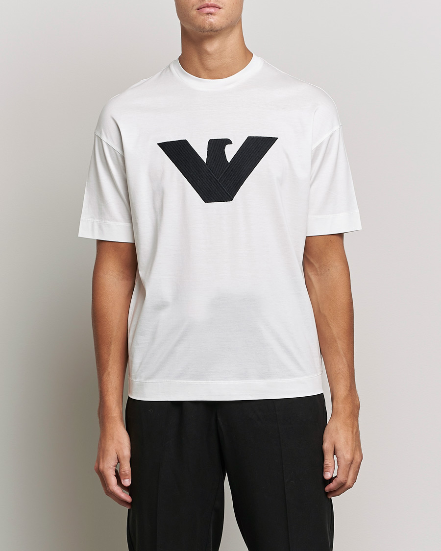 Heren | T-shirts | Emporio Armani | Logo Cotton Tee White
