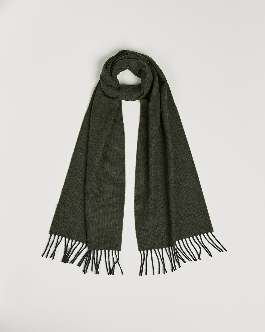 Homme | Eton Wool Scarf Olive | Eton | Wool Scarf Olive