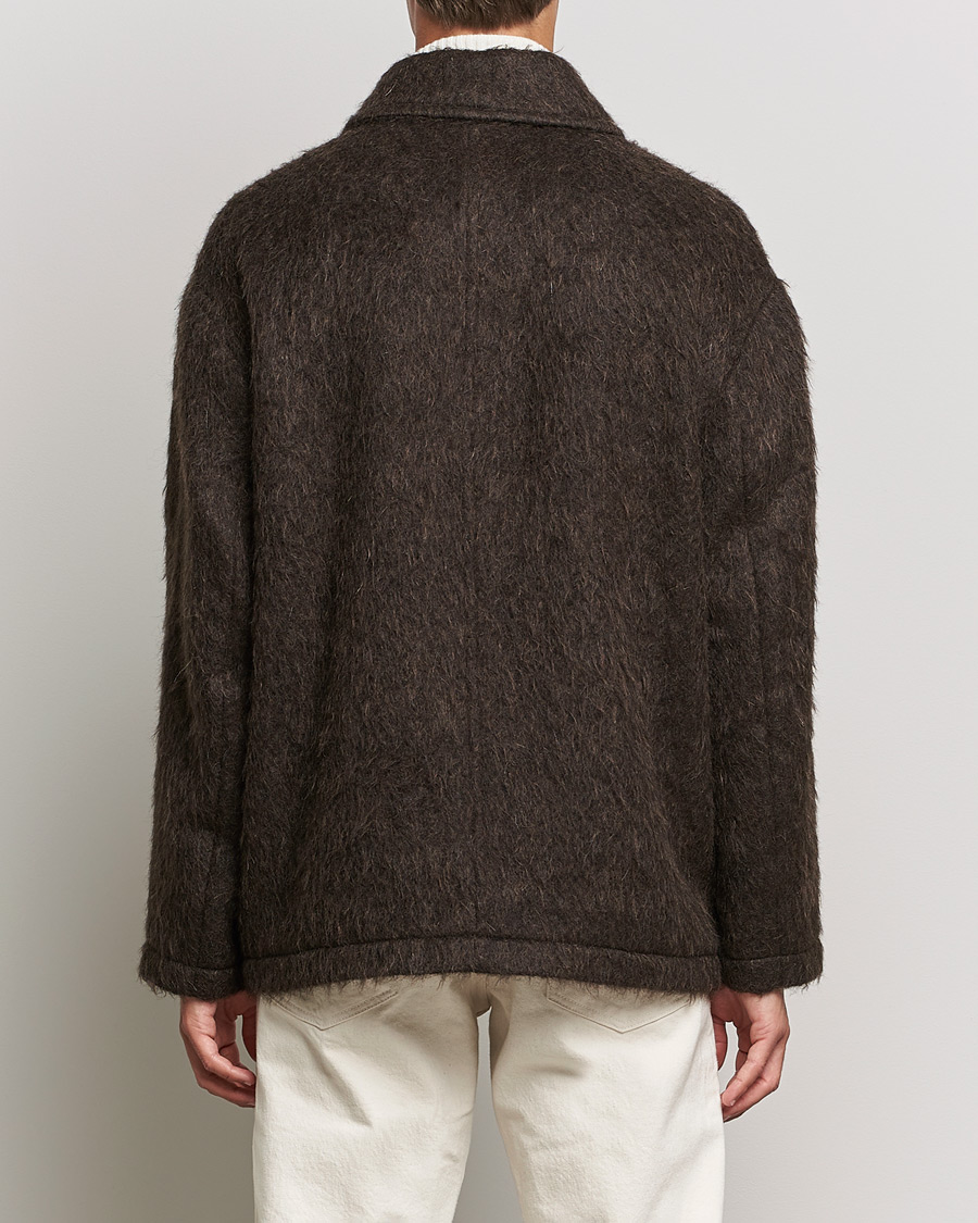 Heren | Jassen | Filippa K | Seattle Hairy Coat Dark Brown