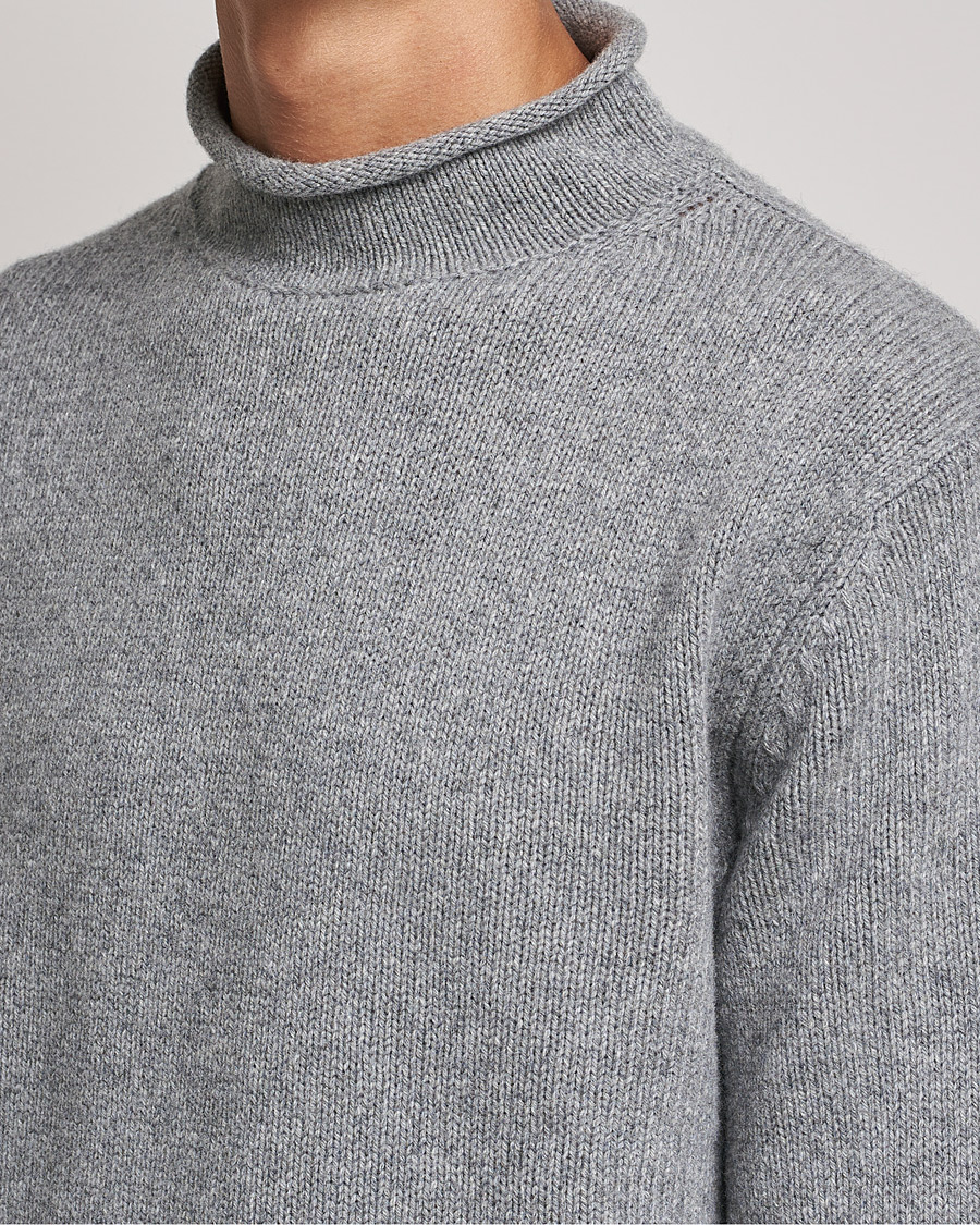 Heren | Truien | Filippa K | Milo Wool Cashmere Sweater Mid Grey Melange