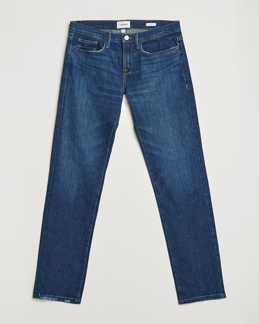 Homme | Jeans | FRAME | L´Homme Slim Stretch Degradable Jeans Indigo Land