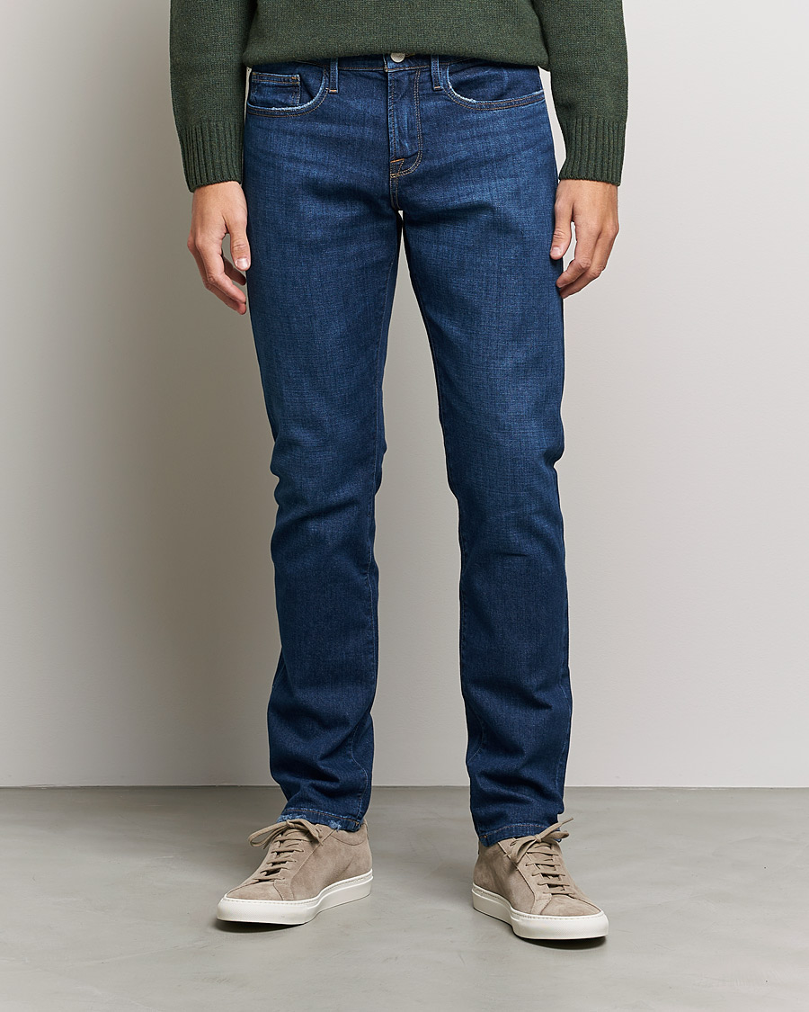 Homme | Jeans | FRAME | L´Homme Slim Stretch Degradable Jeans Indigo Land