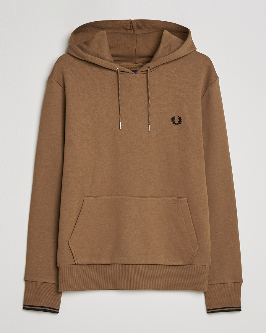 Heren | Truien | Fred Perry | Twin Tipped Hooded Sweatshirt Shadded Stone