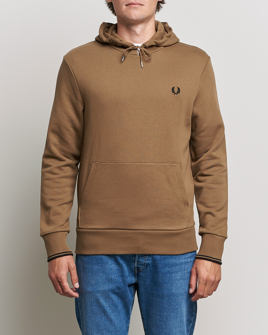 Heren | Truien | Fred Perry | Twin Tipped Hooded Sweatshirt Shadded Stone
