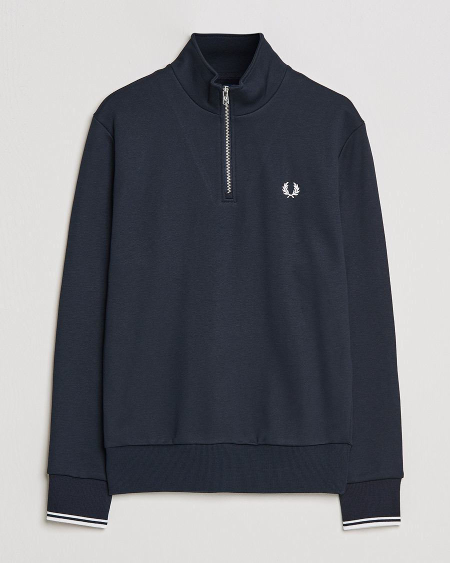 Homme | Pulls Et Tricots | Fred Perry | Half Zip Sweatshirt Navy