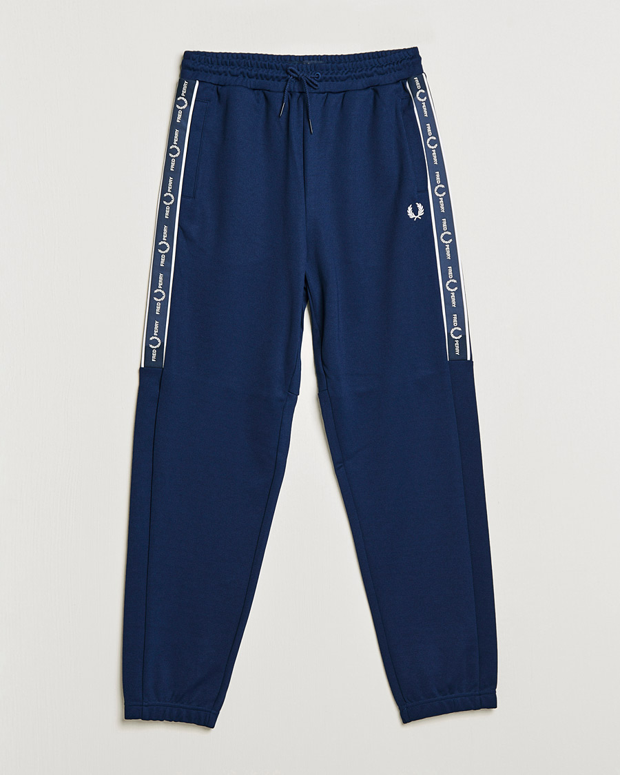 Heren | Broeken | Fred Perry | Tapped Pannel Track Pant Blue