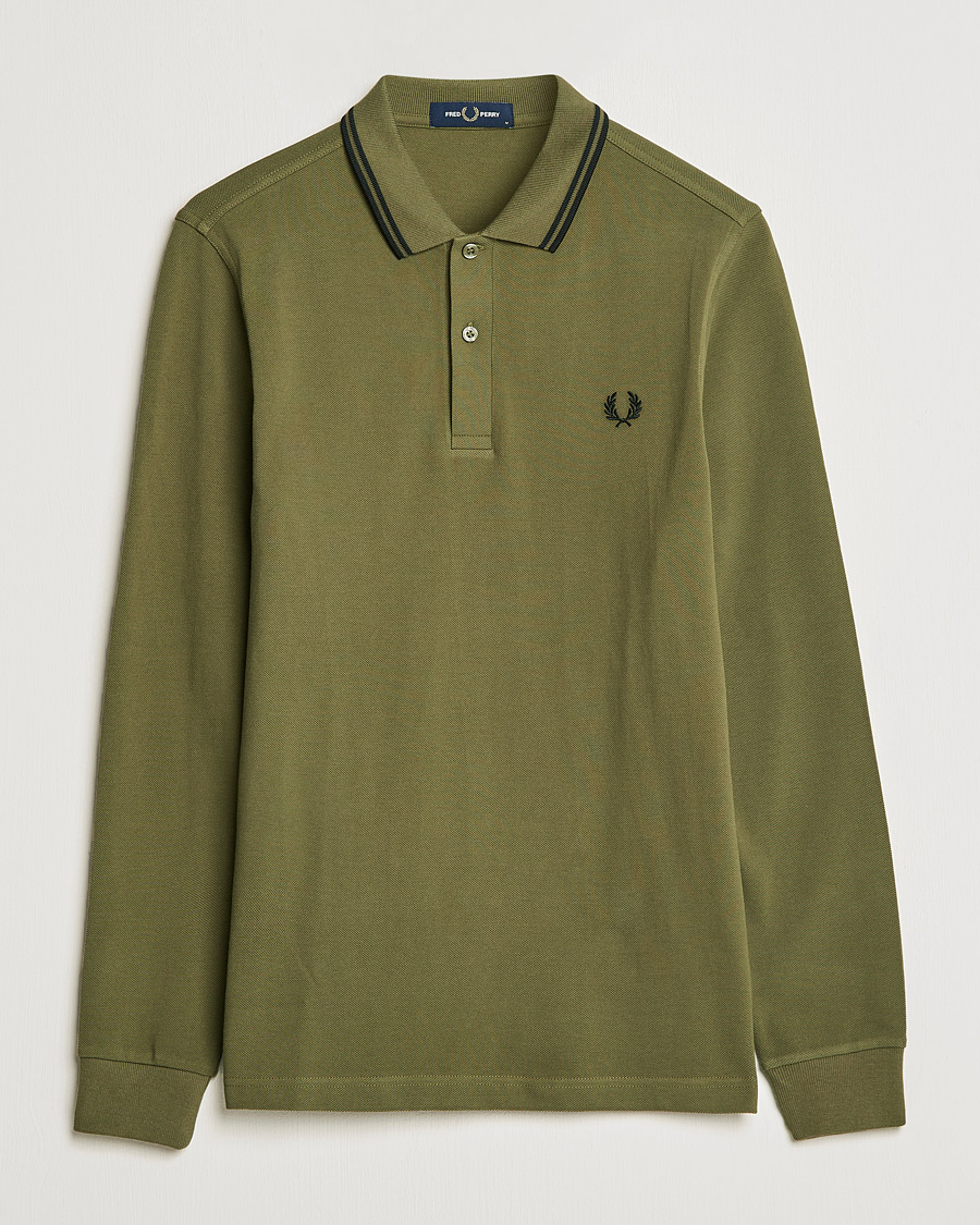 Homme | Pulls Et Tricots | Fred Perry | Long Sleeve Twin Tipped Shirt Uniform Green