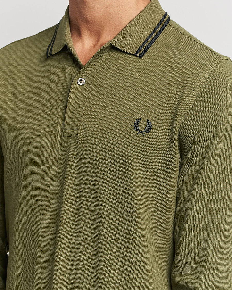 Homme | Pulls Et Tricots | Fred Perry | Long Sleeve Twin Tipped Shirt Uniform Green