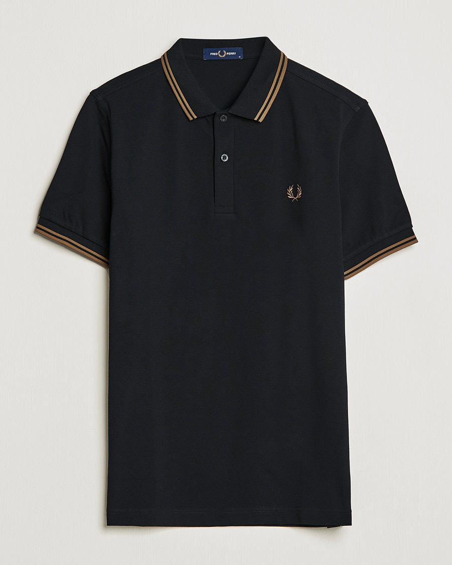 Heren | Polo's | Fred Perry | Twin Tipped Shirt Black