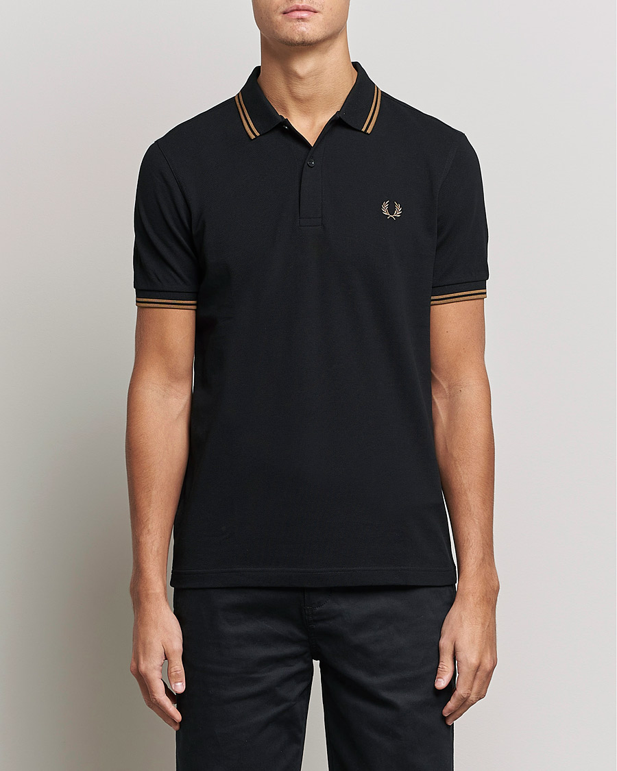 Heren | Polo's | Fred Perry | Twin Tipped Shirt Black