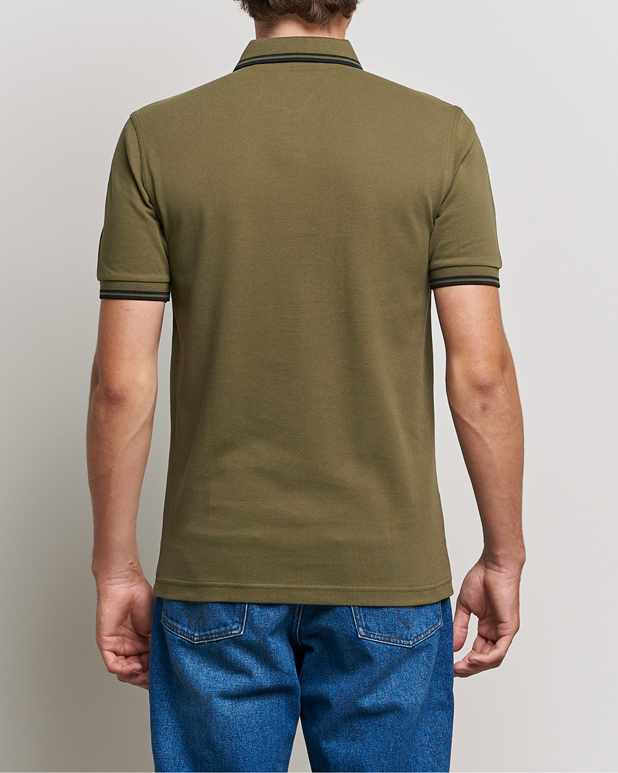 Heren | Polo's | Fred Perry | Twin Tipped Shirt Uniform Green