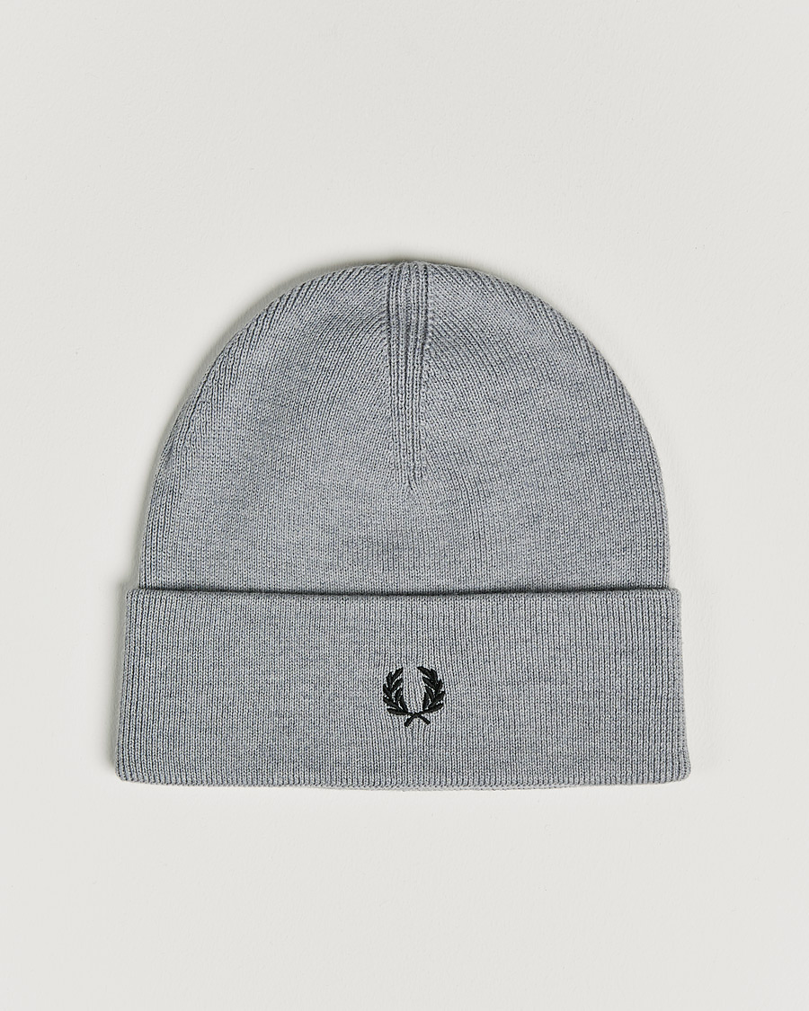Heren | Fred Perry Merino Wool Beanie Steel | Fred Perry | Merino Wool Beanie Steel