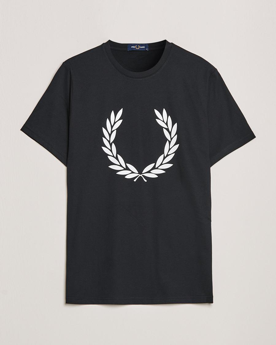 Homme | T-shirts | Fred Perry | Laurel Wreath T-Shirt Black