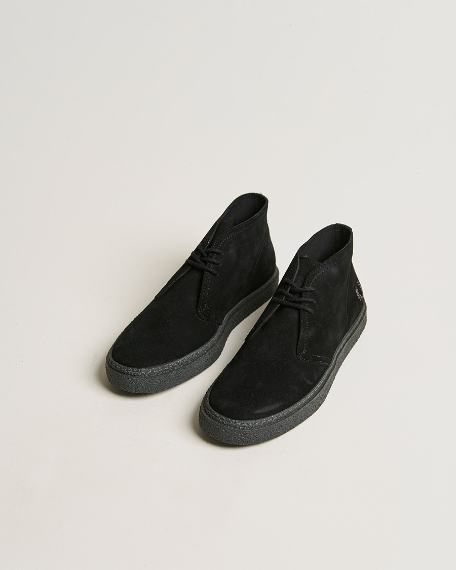Homme | Fred Perry Hawley Suede Chukka Boot Black | Fred Perry | Hawley Suede Chukka Boot Black