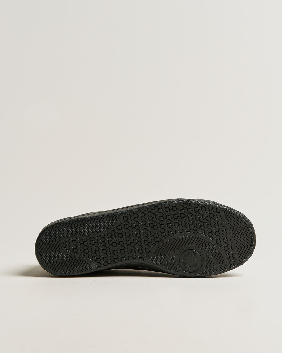 Homme | Fred Perry B721 Leather Tab Sneaker Black Gold | Fred Perry | B721 Leather Tab Sneaker Black Gold