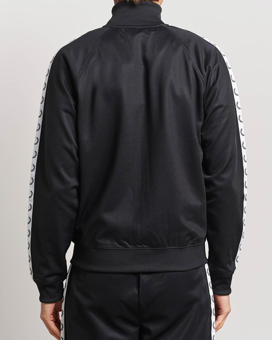 Heren | Truien | Fred Perry | Taped Track Jacket Black