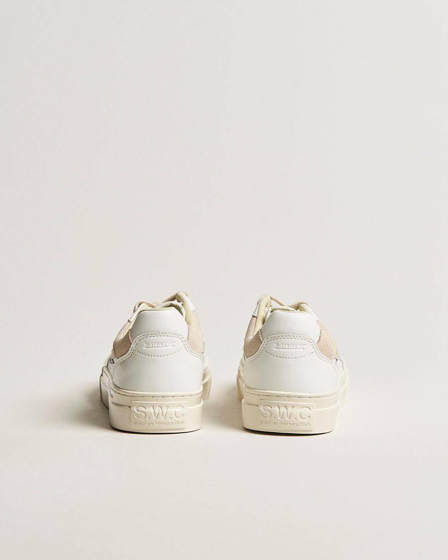 Homme | Stepney Workers Club Pearl S-Strike Leather Sneaker White Putty | Stepney Workers Club | Pearl S-Strike Leather Sneaker White Putty