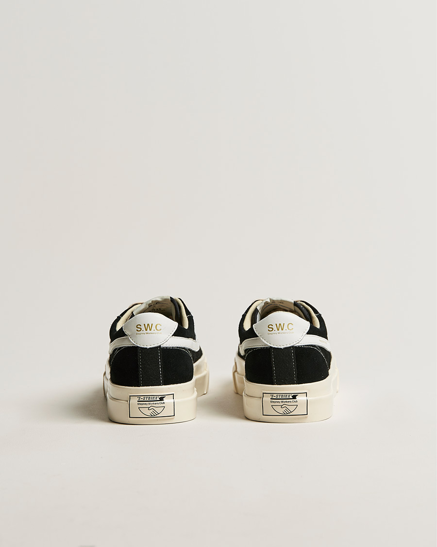 Homme | Stepney Workers Club Dellow S-Strike Suede Sneaker Black/White | Stepney Workers Club | Dellow S-Strike Suede Sneaker Black/White