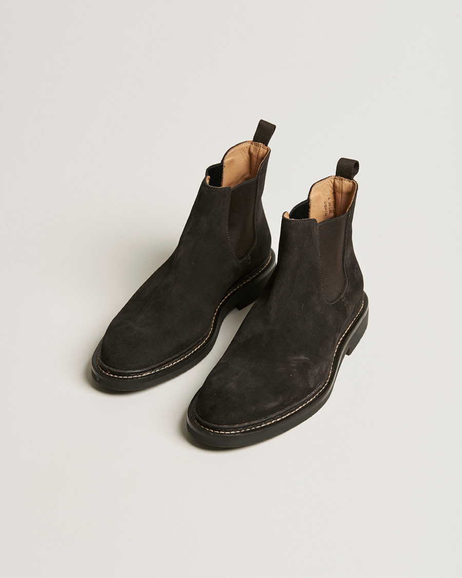 Homme | Heschung Tremble Hydrovelours Sude Boot Brown | Heschung | Tremble Hydrovelours Sude Boot Brown