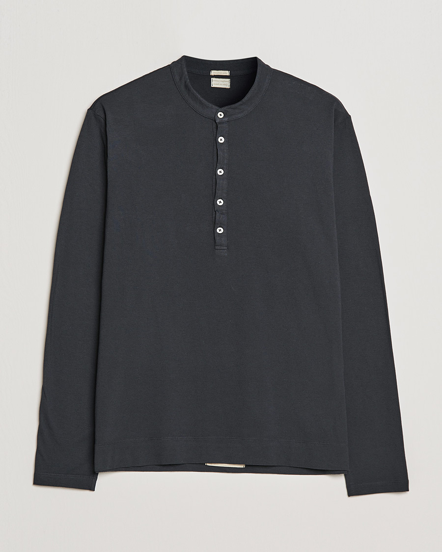 Heren | Truien | Massimo Alba | Hawai Cotton/Cashmere Henley Washed Black