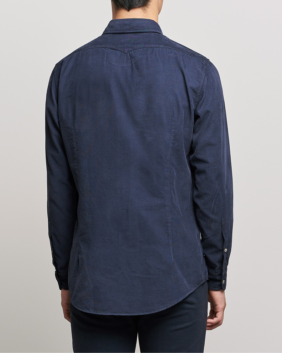 Homme | Chemises | Massimo Alba | Genova Watercolor Shirt Navy