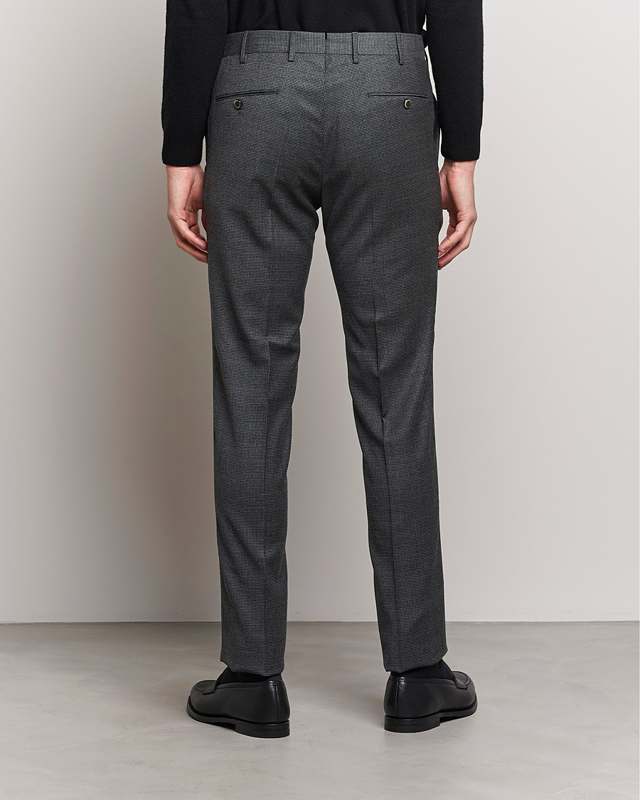 Homme | Pantalons | PT01 | Slim Fit Glencheck Wool Trousers Medium Grey