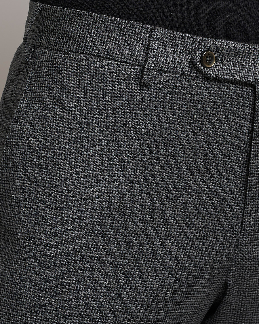 Homme | Pantalons | PT01 | Slim Fit Glencheck Wool Trousers Medium Grey