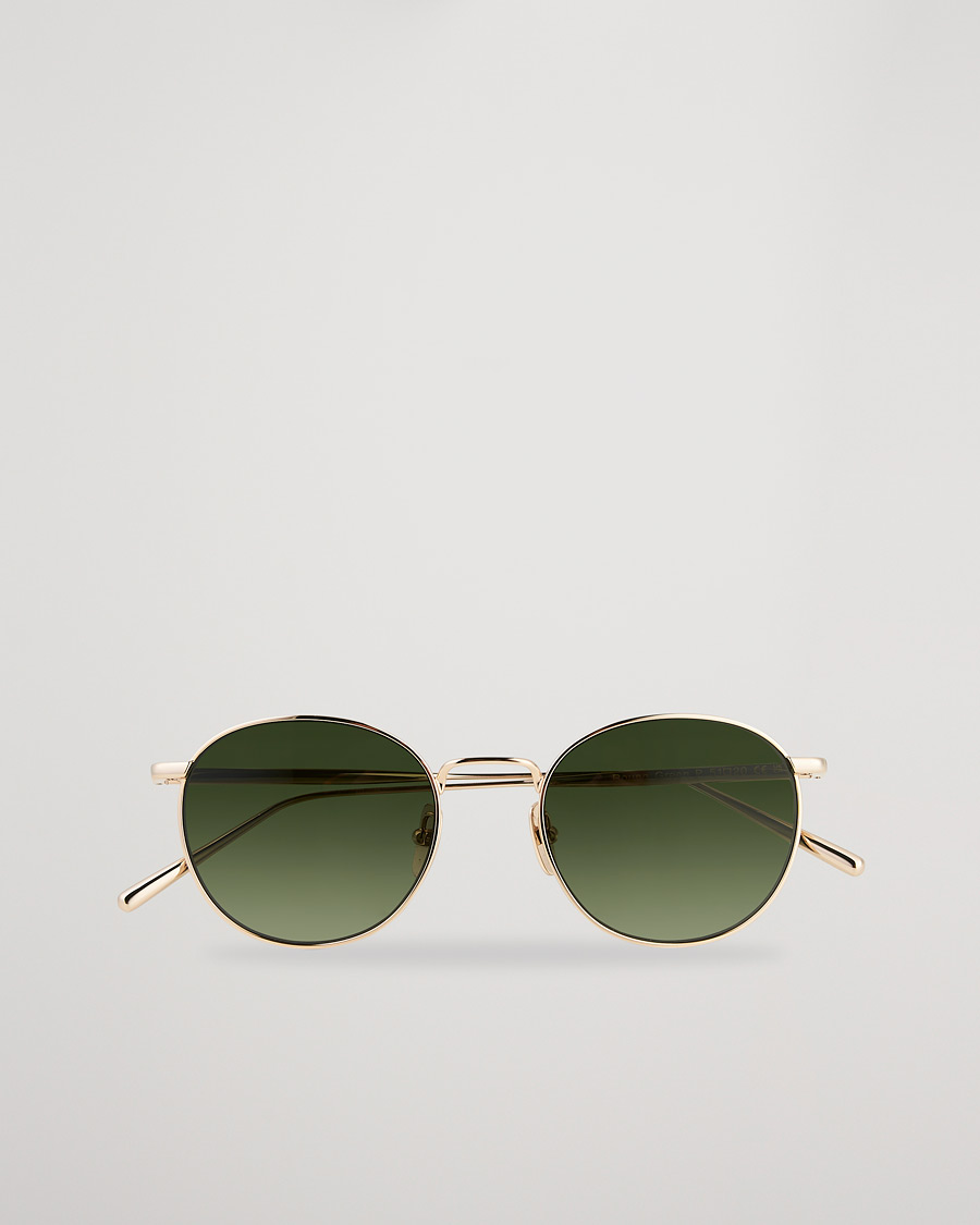 Homme | CHIMI Round Polarized Sunglasses Gold/Green | CHIMI | Round Polarized Sunglasses Gold/Green